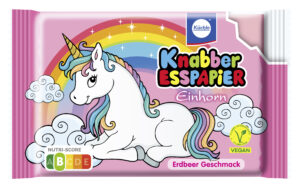 Knabber-Esspapier Edition „Einhorn“