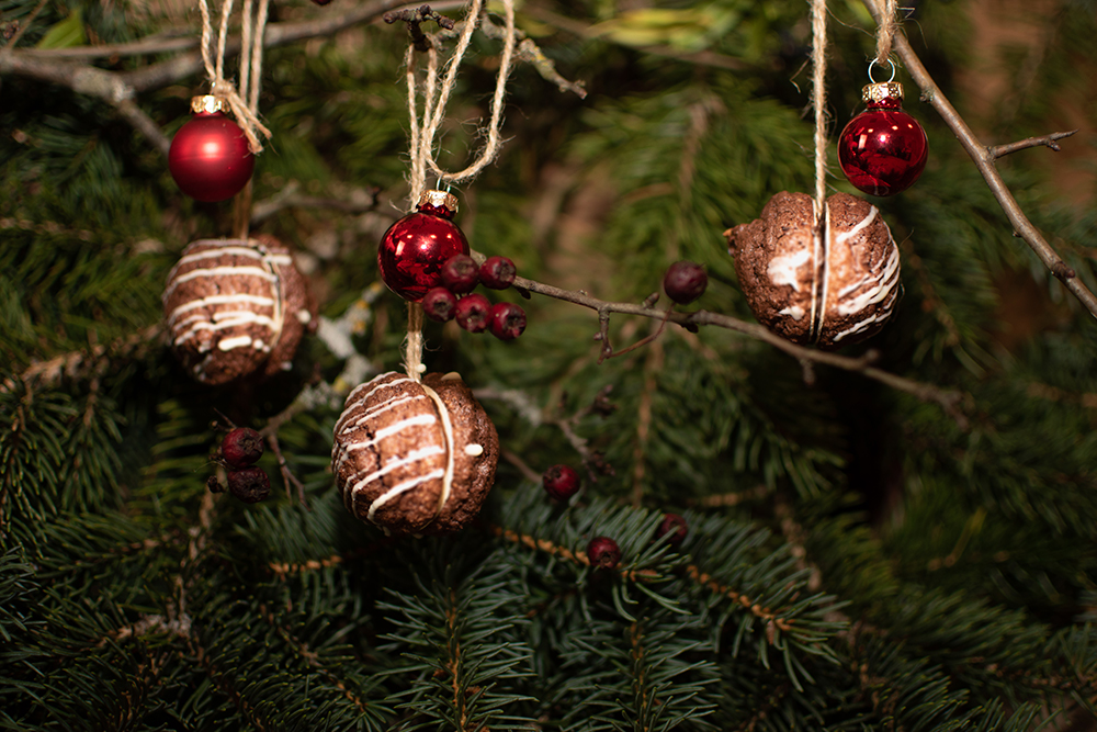 Schoko-Christbaumkugeln