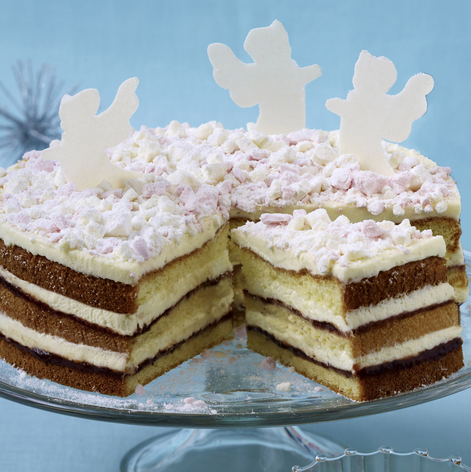 Schneeflockentorte