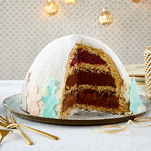 Schneekugeltorte