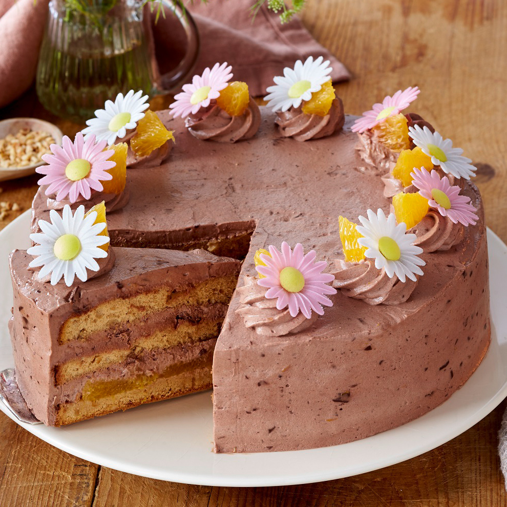 Schoko-Orangen-Torte