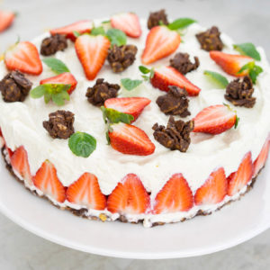 Schoko-Crossie-Erdbeer-Torte