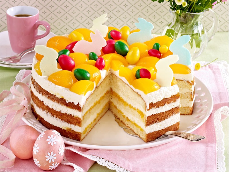 Käse-Sahne-Torte mit Aprikosen