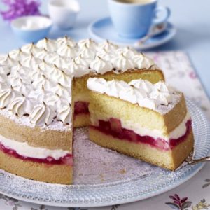 Rhabarber-Baiser-Torte