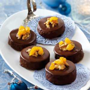 Schoko-Marzipan-Taler mit Aprikosen