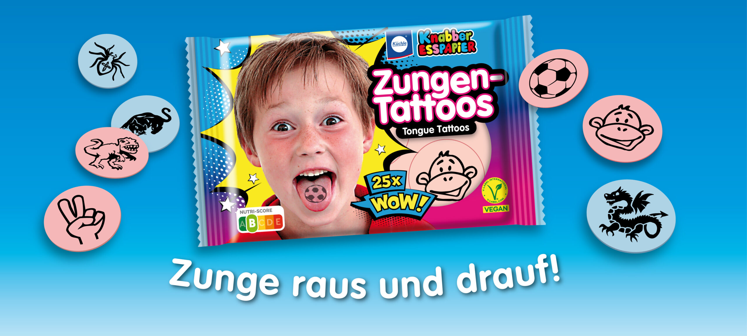 Küchle Zungen-Tattoos