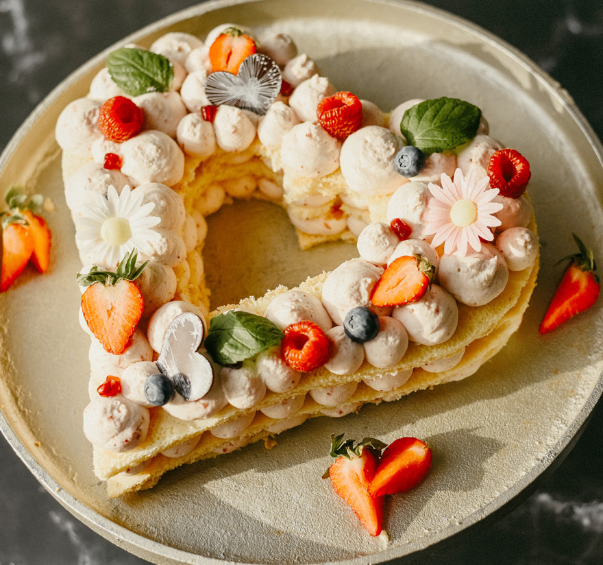 Letter-Cake Herz