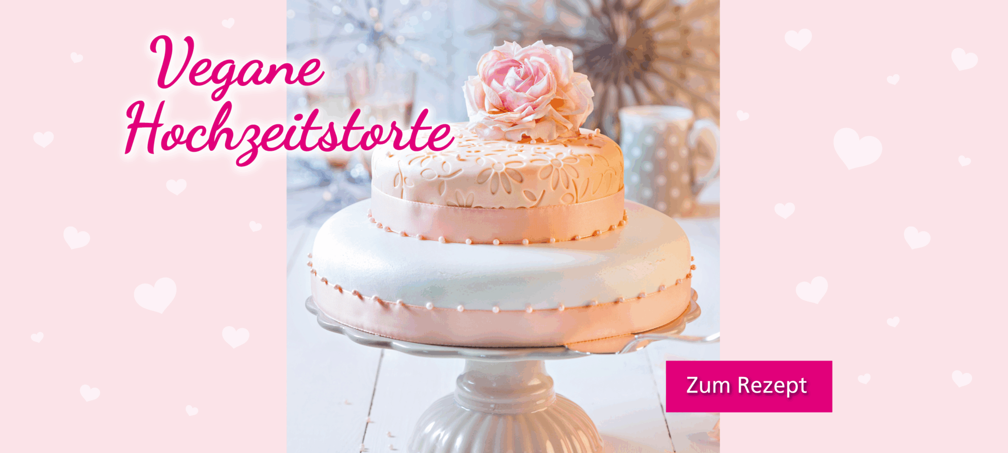 Vegane Hochzeitstorte