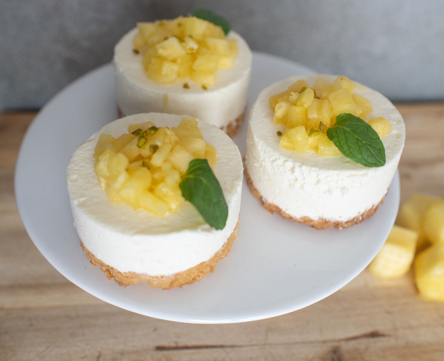 Joghurttörtchen mit Ananas