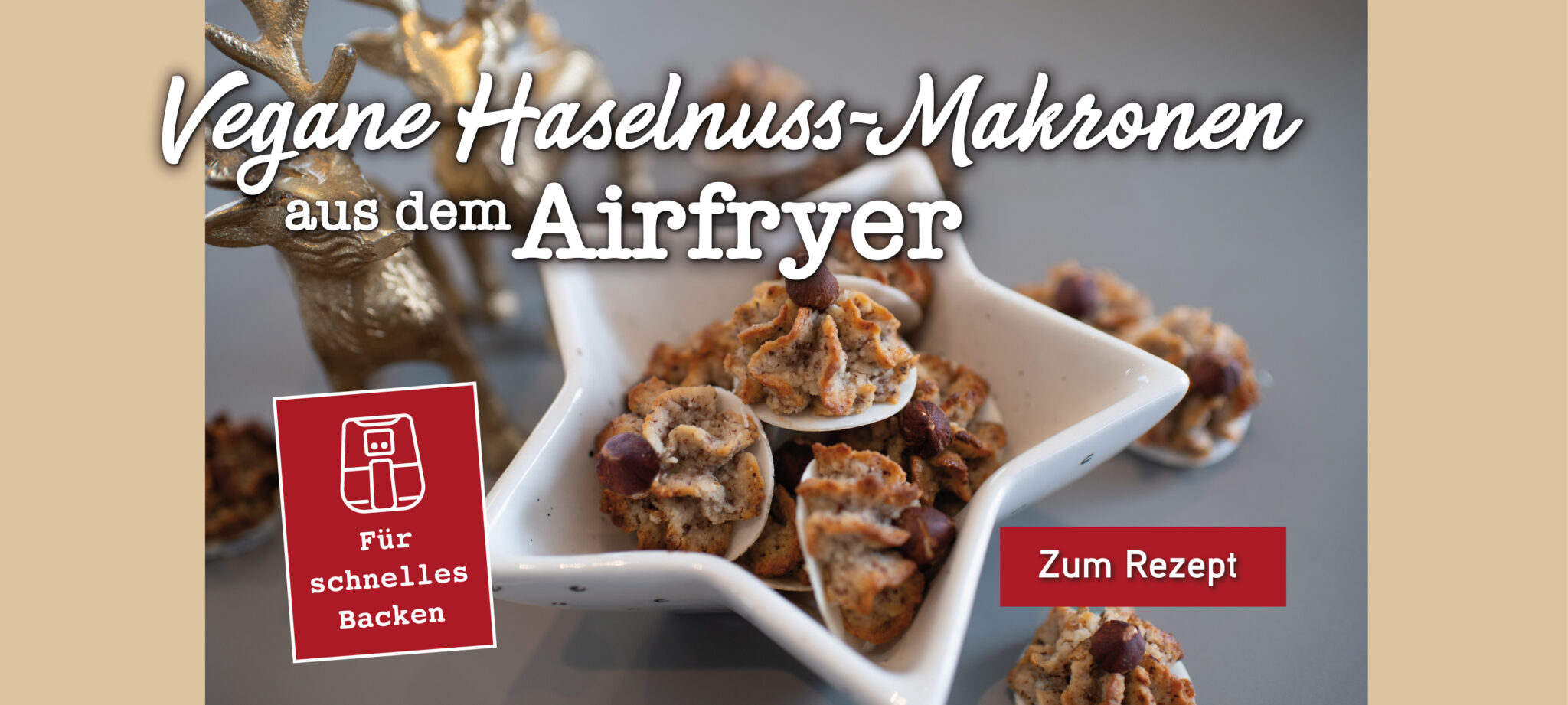 Vegane Haselnuss Makronen